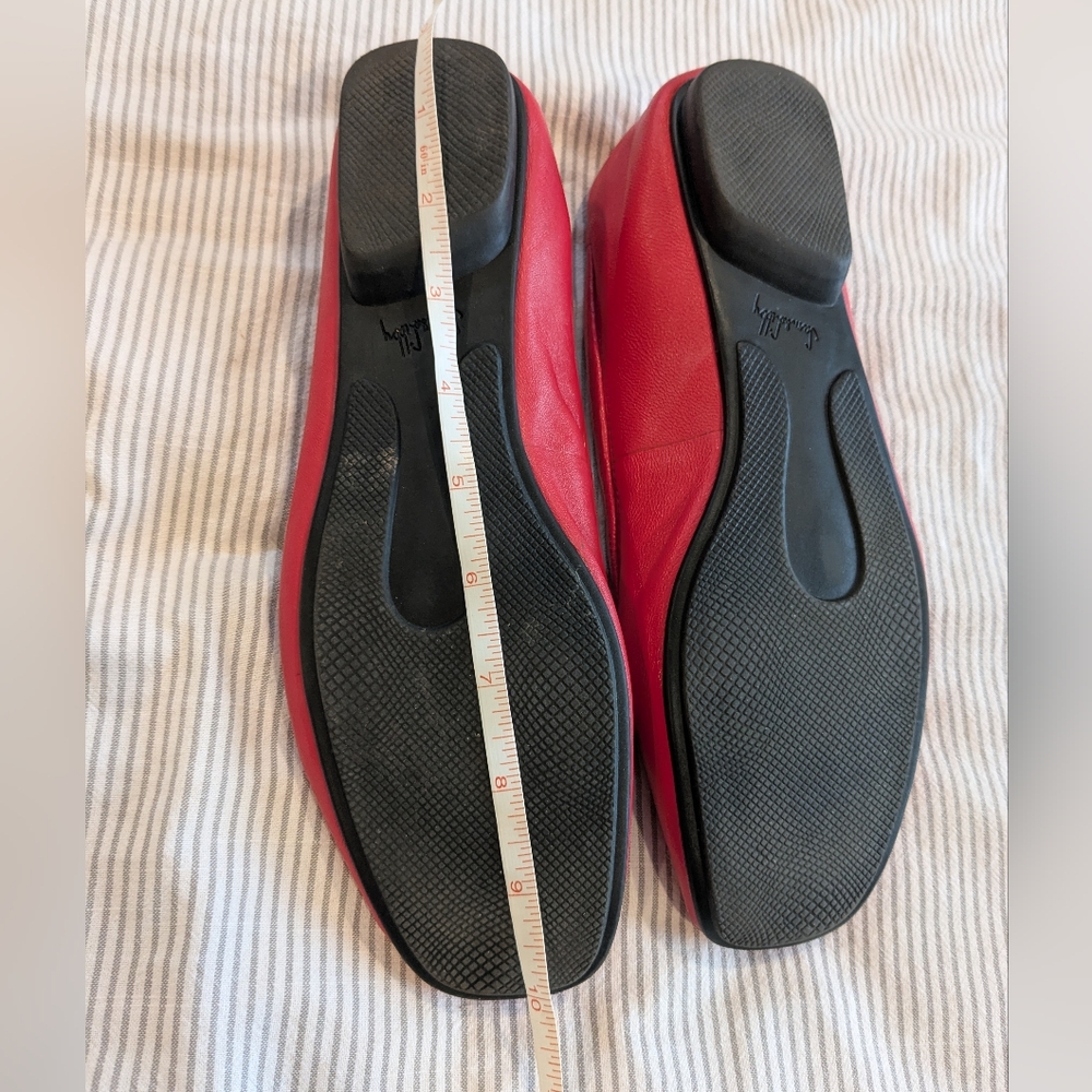Sam & Libby Red Flats with Bow Detail - Picture 6 of 6